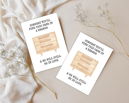 Romantic Love Note Card: Minimalist Keepsake (Digital Download