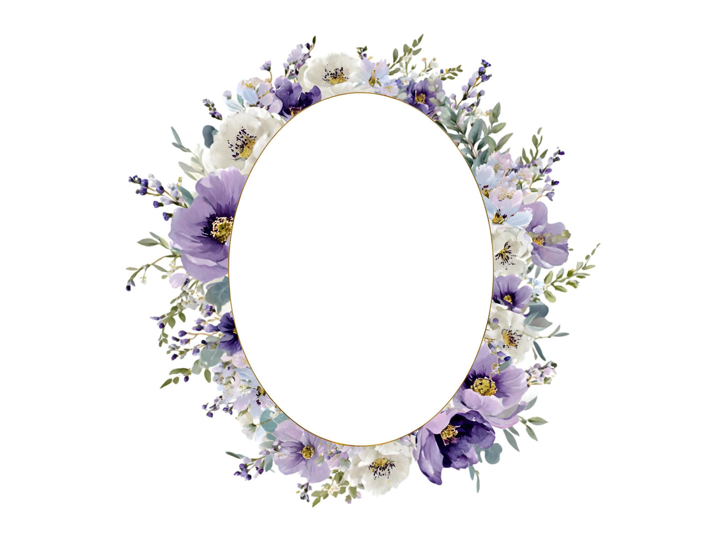 Aquarell-Bundle mit violettem Eukalyptus (PNG), Eukalyptus-Clipart (PNG), lila Blumen-Clipart, lila Blumenstrauß-Clipart (PNG)