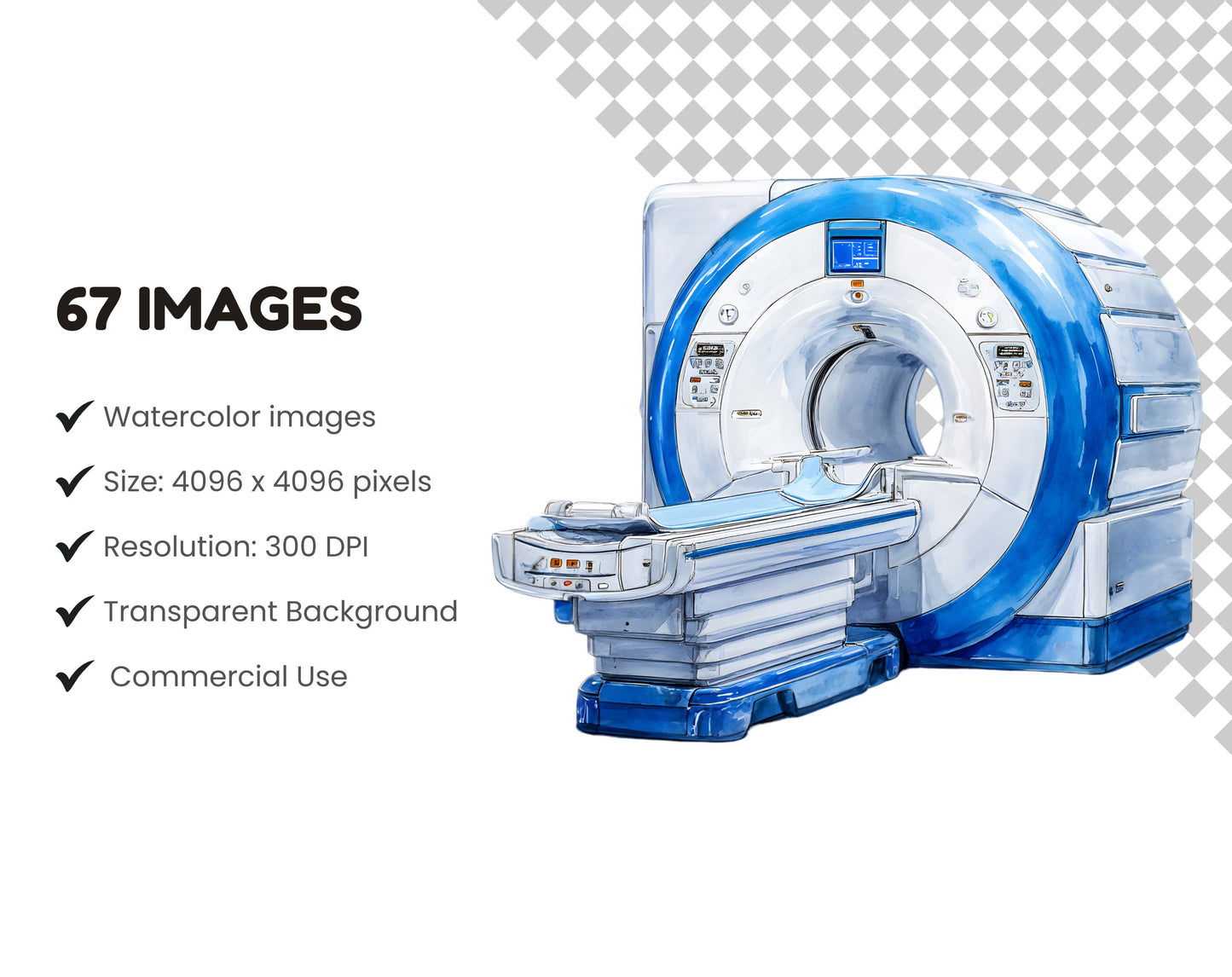 Medical Clipart png bundle, Watercolor medical Clipart png, Healthcare Clipart, Medical Equipment Clipart, Nurse Clipart, Medical Planner