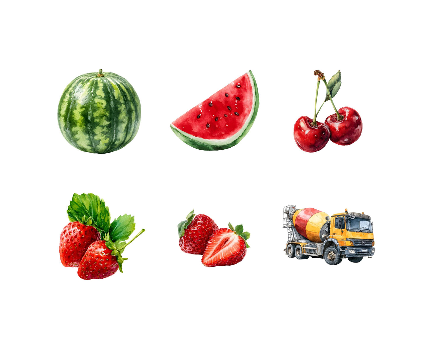 Fruits Clipart png Bundle, Watercolor Fruit Clipart, Gardening Clipart, Vegetable Clipart Bundle, Fruit Sublimation, Apple, Banana Fruit