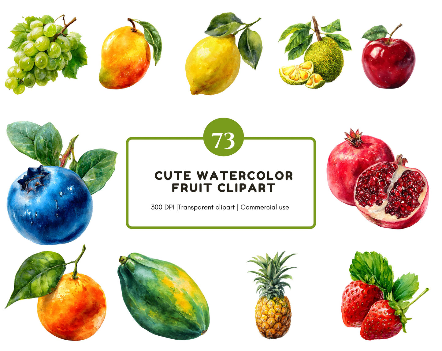 Fruits Clipart png Bundle, Watercolor Fruit Clipart, Gardening Clipart, Vegetable Clipart Bundle, Fruit Sublimation, Apple, Banana Fruit