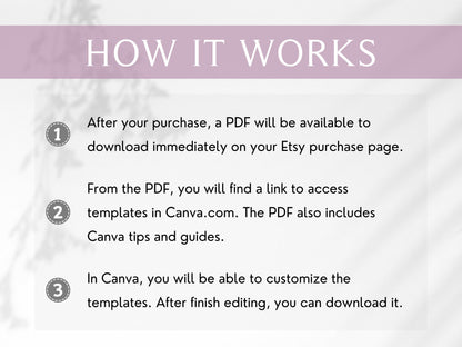 Editable Monthly Calendar Canva | Undated Printable Planning Template | 2026 Blank Monthly Calendar | Instant Download