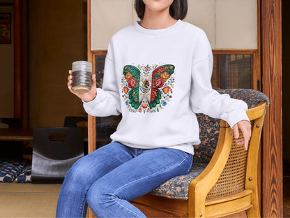 Mexico Butterfly Clipart, Mexico Butterfly png, Patriotic png, Mexican Flag Clipart, Flowers png, T-Shirt Design, Sublimation png