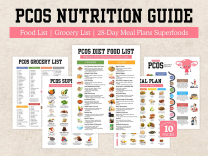PCOS Diet Food List, Nutrition Guide (Printable PDF)