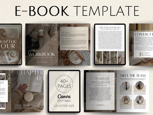 Editable Ebook Template, Coaching guide book, Small Business Owners, 45-Page File