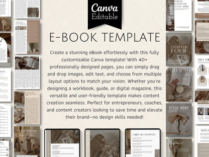 Modèle d'ebook modifiable, guide de coaching, pour les propriétaires de petites entreprises, fichier de 45 pages