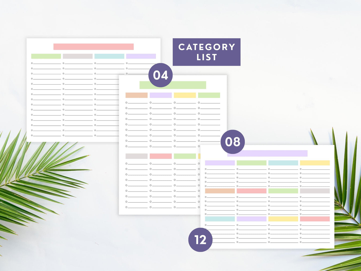 Printable Master Task List, Master To Do List, Master List Planner Template, Master Blank Checklist, Master Checklist, Digital Download