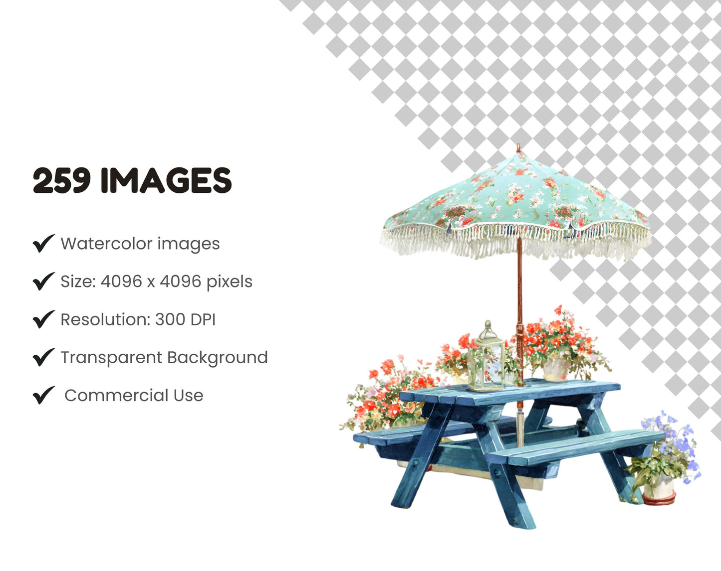 Watercolor Spring Clipart Mega Bundle, Floral Illustration, Bicycle And Blooming Flowers, Gardening And Rustic Clipart, Spring Flower png