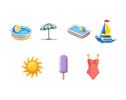 100 Summer Beach Clipart Bundle, Watercolor Beach Party Clipart, Tropical Beach Elements png, Pool Party Clipart, Beach png, Fun Beach png