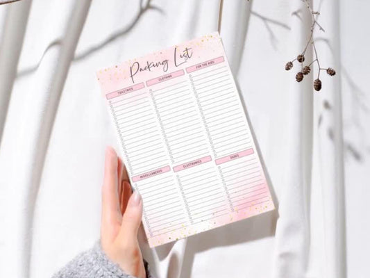 Packing List Template Printable, Editable Pack List, Vacation Packing List, Packing Checklist, Packing List Planner, Kids Packing List