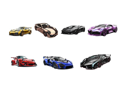 61 Watercolor Sleek Supercars Clipart Bundle, Sports Car Clipart, Cars png, Luxury Car Clipart, Vehicles Clipart, Cars Sublimation Design