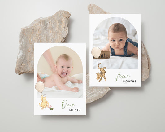 Classic Winnie The Pooh 1st Birthday Banner, Vintage Pooh First Year Birthday Banner, Girl & Boy 1st Birthday Decor, Neutral Pooh Party