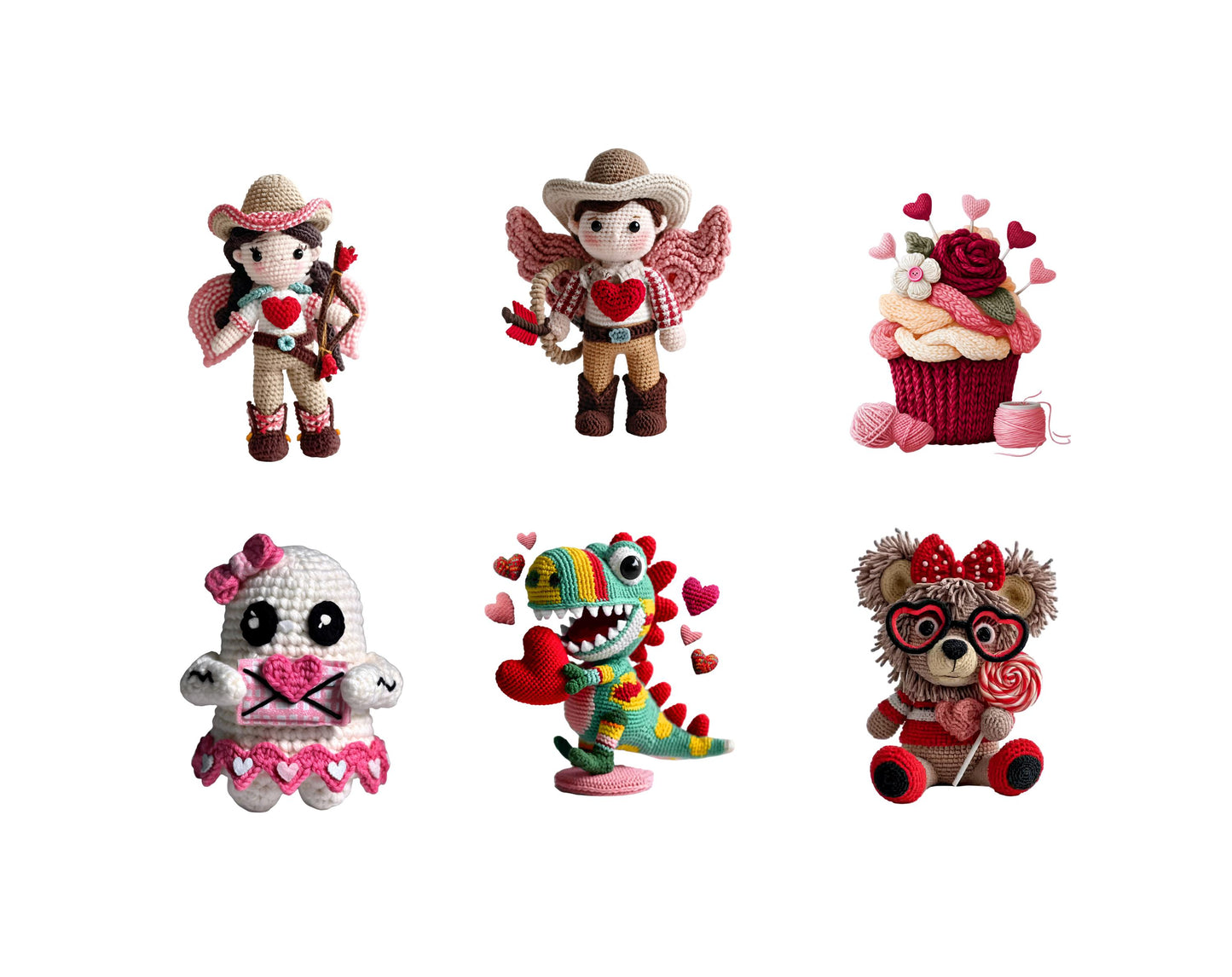 75 Valentine Clipart Bundle, Teddy Bear Valentine PNG, Be Mine Valentine Teddy Bear Crochet Knit Valentine's Day Clipart png, Love xoxo png